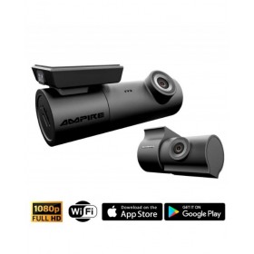 Ampire DC2 Full HD Διπλή Dash Κάμερα Καταγραφής Για Μπρος και Πίσω Παρμπρίζ Αυτοκινήτου με GPS/WiFi/MicroSD(Τεμάχιο)-OEM