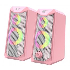 "HAVIT SK202  ΗΧΕΙΑ 2.0 HAVIT SK202  ΗΧΕΙΑ 2.0, USB 2.0, ΜΕ LED, ΡΟΖ