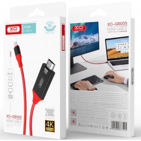 XO GB005 ΚΑΛΩΔΙΟ TYPE-C TO HDMI 4K, 2M