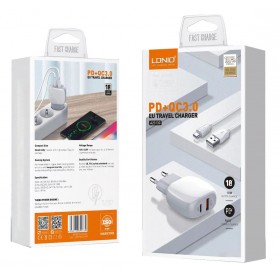 LDNIO A2313C ΦΟΡΤΙΣΤΗΣ QC3.0 + PD 18W ΜΕ ΚΑΛΩΔΙΟ LIGHTNING 1M LDNIO A2313C ΦΟΡΤΙΣΤΗΣ QC3.0 + PD 18W ΜΕ ΚΑΛΩΔΙΟ LIGHTNING 1M