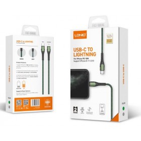 "LDNIO ΚΑΛΩΔΙΟ ΦΟΡΤΙΣΗΣ LC111 PD ΣΕ LIGHTNING LDNIO ΚΑΛΩΔΙΟ ΦΟΡΤΙΣΗΣ LC111 PD ΣΕ LIGHTNING, 30W, ΓΚΡΙ, 1M