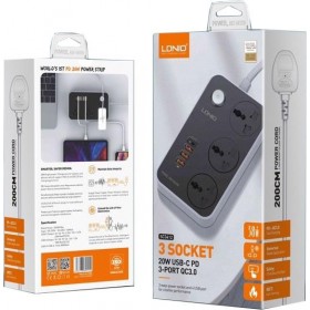 "LDNIO ΠΟΛΥΜΠΡΙΖΟ SC3412 3 ΘΕΣΕΩΝ UNIVERSAL + 4 ΘΥΡΕΣ USB LDNIO ΠΟΛΥΜΠΡΙΖΟ SC3412 3 ΘΕΣΕΩΝ UNIVERSAL + 4 ΘΥΡΕΣ USB, PW 20W