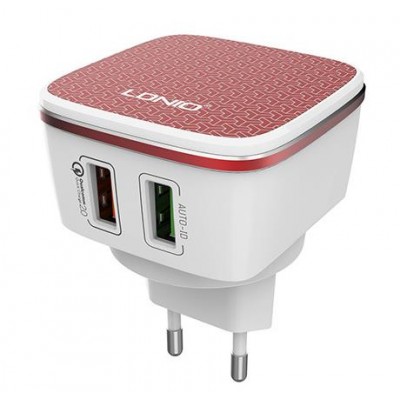 LDNIO A2405Q ΦΟΡΤΙΣΤΗΣ QC3.0 2 PORTS + 1M TYPE C CABLE