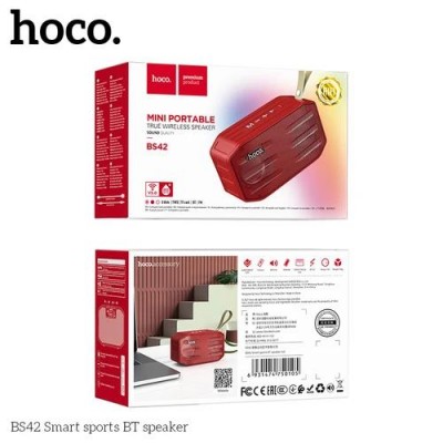 HOCO BS42 SMART SPORTS ΗΧΕΙΟ BLUETOOTH, ΚΟΚΚΙΝΟ