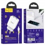 HOCO N6 CHARMER QC3.0 ΦΟΡΤΙΣΤΗΣ ΜΕ ΚΑΛΩΔΙΟ TYPE-C, 2 ΘΥΡΕΣ, ΛΕΥΚΟ