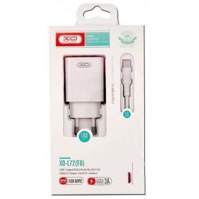 XO L72 ΦΟΡΤΙΣΤΗΣ QC3.0+2.1A, 3 ΘΥΡΕΣ ΜΕ ΚΑΛΩΔΙΟ TYPE-C
