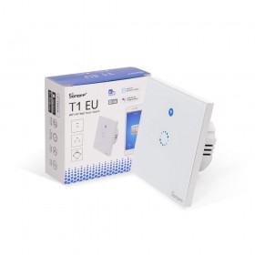 SONOFF T1EU1C-TX - 1 GANG WIFI RF SMART WALL TOUCH LIGHT SWITCH SONOFF T1EU1C-TX - 1 GANG WIFI RF SMART WALL TOUCH LIGHT SWITCH
