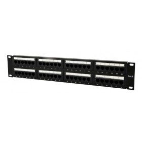 GEMBIRD Patch Panel  Cat.6 48 port with rear cable management GEMBIRD Patch Panel  Cat.6 48 port with rear cable management