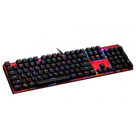 MOTOSPEED CK104 RGB ΜΗΧΑΝΙΚΟ GAMING ΠΛΗΚΤΡΟΛΟΓΙΟ ΚΟΚΚΙΝΟ ΜΕ ΜΠΛΕ ΔΙΑΚΟΠΤΗ