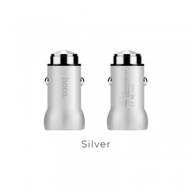HOCO Z4 SINGLE PORT USB CAR CHARGER, QUICK CHARGE 2.0, ΑΣΗΜΙ