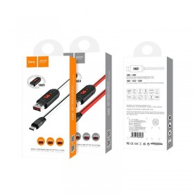 HOCO U29 ΚΑΛΩΔΙΟ ΜΕ ΟΘΟΝΗ MICRO USB ΦΟΡΤΙΣΗΣ &amp DATA 1.2m, WHITE