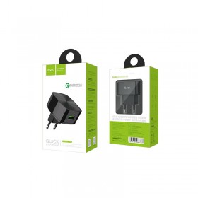HOCO C26 MIGHTY POWER QC 3.0 SINGLE PORT CHARGER ΜΑΥΡΟ