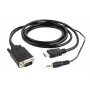 GEMBIRD ΚΑΛΩΔΙΟ HDMI TO VGA &amp AUDIO ADAPTER 1.8m