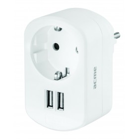 ACME ΦΟΡΤΙΣΤΗΣ ΤΑΞΙΔΙΟΥ ME ΣΟΥΚΟ & 2 USB 2.1A ΛΕΥΚΟ ACME ΦΟΡΤΙΣΤΗΣ ΤΑΞΙΔΙΟΥ ME ΣΟΥΚΟ & 2 USB 2.1A ΛΕΥΚΟ