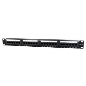 Patch Panel  Cat.5E 24 port with rear cable management Patch Panel  Cat.5E 24 port with rear cable management