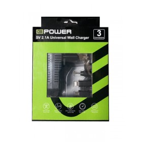 GPOWER ΦΟΡΤΙΣΤΗΣ ΓΙΑ TABLET KAI SMARTPHONE ME 3 TIPS 10UB  5V 2.1A GPOWER ΦΟΡΤΙΣΤΗΣ ΓΙΑ TABLET KAI SMARTPHONE ME 3 TIPS 10UB  5V 2.1A