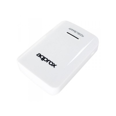 APPROX POWER BANK 7800mAh ΛΕΥΚΟ