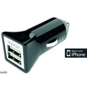 APPROX ΦΟΡΤΙΣΤΗΣ ΑΥΤΟΚΙΝΗΤΟΥ 2USB 5V 3.1A ΜΑΥΡΟ