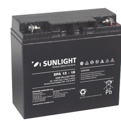 SUNLIGHT BATTERY 12V 18AH