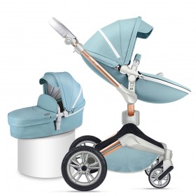 Καροτσάκι μωρού ΗΟΤ ΜΟΜ tiffany blue 360°