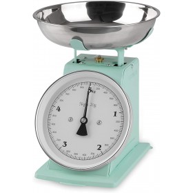 Αναλογική ζυγαριά κουζίνας GOURMETmaxx Old-School ρετρό στυλ (μέντα)
