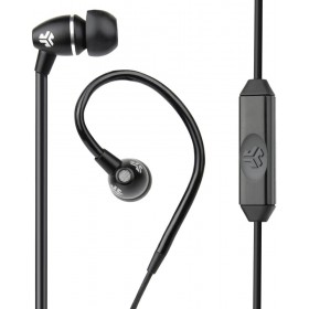 JLAB (IEUEFITSPORTRBLK123) FIT SPORT WIRED EARBUDS (BLACK)
