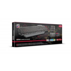 SPEEDLINK SL-6480-BK-US RAPAX GAMING KEYBOARD, BLACK - US LAYOUT