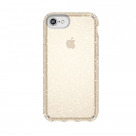 SPECK IPHONE 8 CASE (117576-5636) PRESIDIO CLEAR + GLITTER (CLEAR WITH GOLD GLITTER)