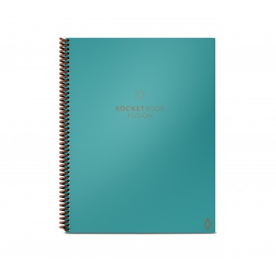 ROCKETBOOK FUSION LETTER (EVRF-L-RC-CCE-FR) NEPTUNE TEAL (7 PAGE STYLES)