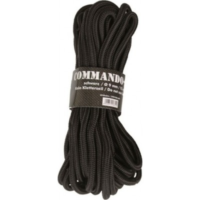 Mil-Tec Commando Rope Σχοινί 9χιλ. 15μ. Μαύρο