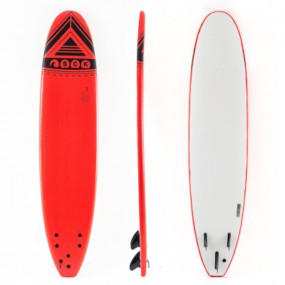 Σανίδα surf Soft-board 8ft Κόκκινη SCK