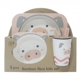Σετ φαγητού Bamboo ελαφάκι 5 τμχ