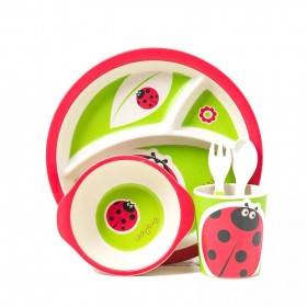 Σετ φαγητού Bamboo γοριλάκι 5 τμχ