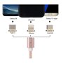 Καλώδιο μαγνητικής φόρτισης 3 σε 1  USB C / Lightning / Micro USB