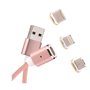 Καλώδιο μαγνητικής φόρτισης 3 σε 1  USB C / Lightning / Micro USB