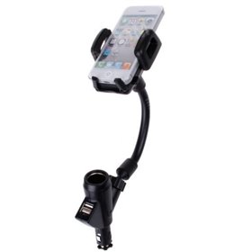 ΚΜ45Τ Βάση Κινητού Τηλεφώνου για Αναπτήρα Αυτοκινήτου & Διπλός Φορτιστής