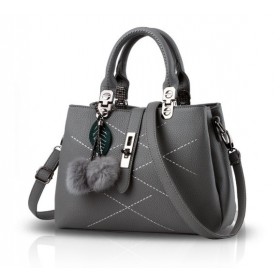 NICOLE&DORIS Τσάντα Ώμου ND-0H006 Γκρί