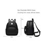 NICOLE&DORIS Τσάντα Πλάτης  ND-FM002 Black Backpack
