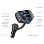 Sumind Wireless Car Fm Transmitter Δώρο & Μαγνητική Βάση Αυτοκινήτου