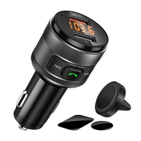 C57A Wireless Car Fm Transmitter & Μαγνητική Βάση Αυτοκινήτου