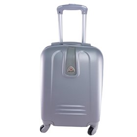 Βαλίτσα Καμπίνας Τρόλεϊ σκληρή, Sunrise Bags, ασημί, 31.6 λίτρα