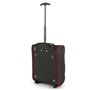 Βαλίτσα Καμπίνας Τρόλεϊ, Sunrise Bags,μαύρη-κόκκινη, 23,9 λίτρα