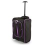 Βαλίτσα Καμπίνας Τρόλεϊ, Sunrise Bags,μαύρο-μοβ, 23,9 λίτρα