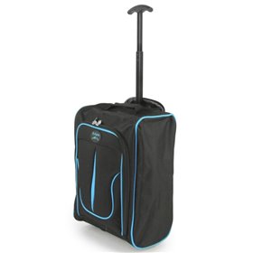 Βαλίτσα Καμπίνας Τρόλεϊ, Sunrise Bags,μαύρο-μπλε, 23,9 λίτρα