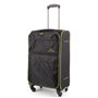 Βαλίτσα Καμπίνας Τρόλεϊ, Sunrise Bags,μαύρο-πράσινο, 59 λίτρα