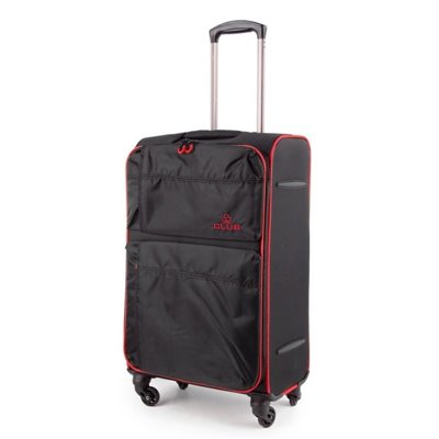 Βαλίτσα Καμπίνας Τρόλεϊ, Sunrise Bags,μαύρο-μπορντό, 59 λίτρα