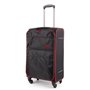 Βαλίτσα Καμπίνας Τρόλεϊ, Sunrise Bags,μαύρο-μπορντό, 59 λίτρα