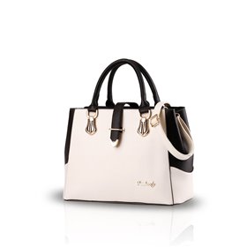 NICOLE & DORIS Τσάντα Ώμου ND-J001 Άσπρη