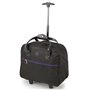 Τσάντα trolley SUNRISE BAGS μαύρη-μωβ 32Lt