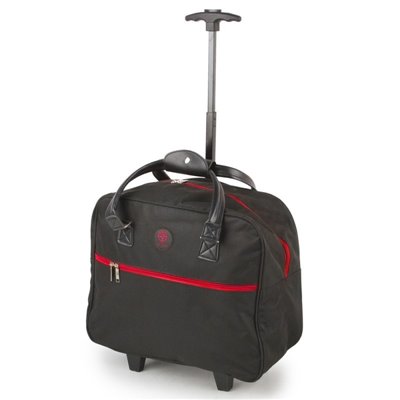 Τσάντα trolley SUNRISE BAGS μαύρη-κόκκινη 32Lt